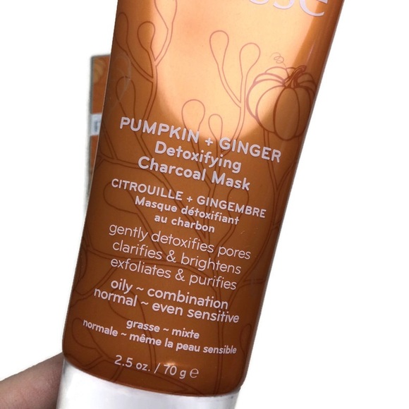 New Purlisse Pumpkin + Ginger Detoxifying Charcoal Parabens Free 2.5oz Face Mask - Picture 3 of 7